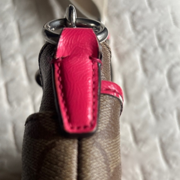 Coach Brown and Pink Stripe Crossbody Bag - Picture 10 of 15